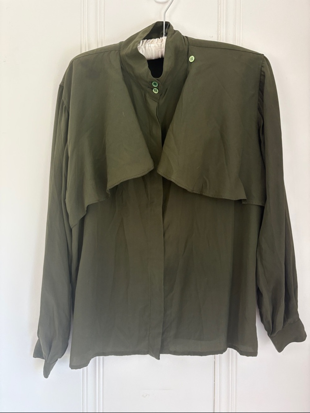 Vintage 100% Silk Pancaldi & B Made in Italy Blouse Mallard Duck - Picture 4 of 11